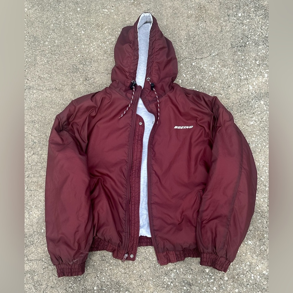 Maroon Long Sleeve Jacket
